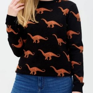 Womens Dinosaur Brontosaurus for Us Sweater by Sugarhill Brighton UK 16 / US 12